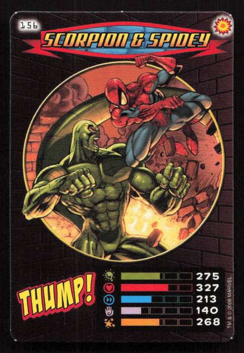 2008 Marvel Spider-Man Heroes & Villains - 156 Scorpion & Spidey