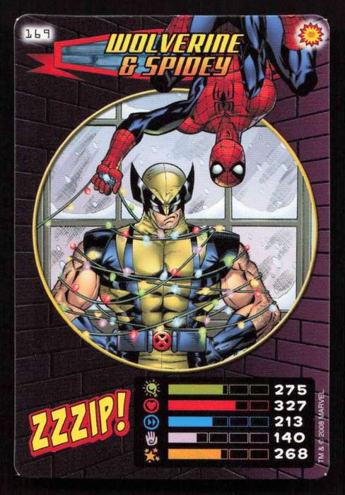 2008 Marvel Spider-Man Heroes & Villains - 169 Wolverine & Spidey