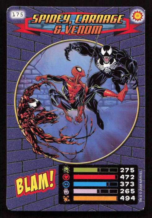 2008 Marvel Spider-Man Heroes & Villains - 175 Spidey, Carnage & Venom