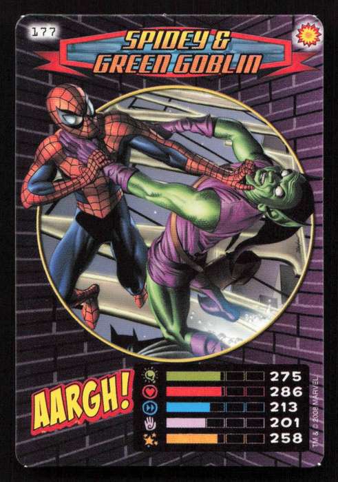 2008 Marvel Spider-Man Heroes & Villains - 177 Spidey & Green Goblin