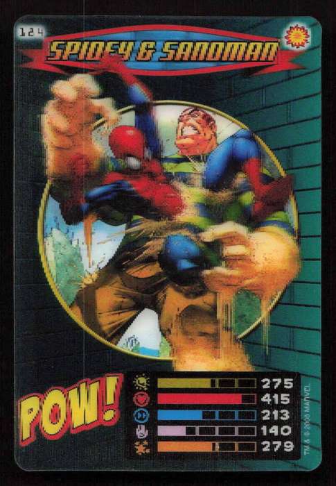 2008 Marvel Spider-Man Heroes & Villains - 184 Spidey & Sandman (Lenticular)