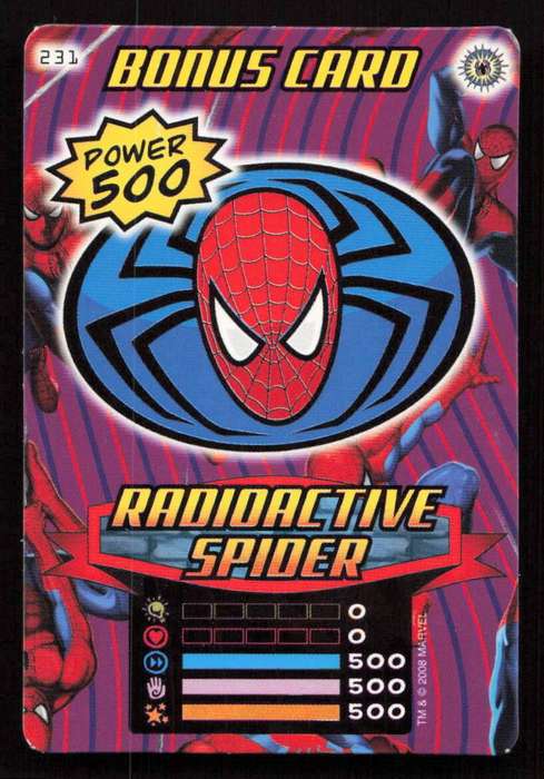 2008 Marvel Spider-Man Heroes & Villains - 231 Bonus Card - Radioactive Spider