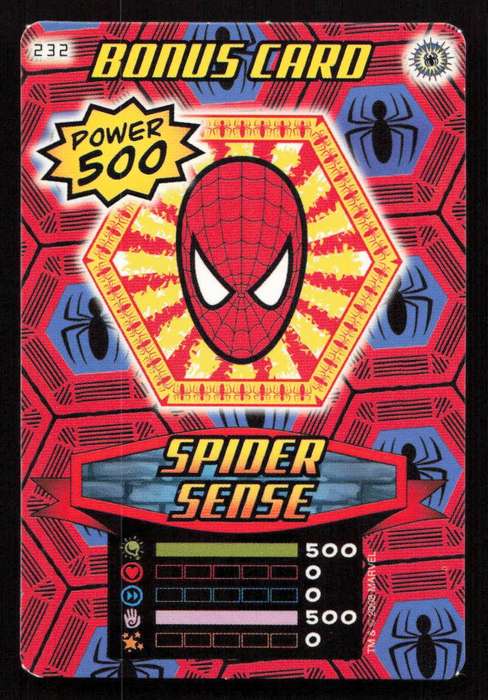 2008 Marvel Spider-Man Heroes & Villains - 232 Bonus Card - Spider Sense