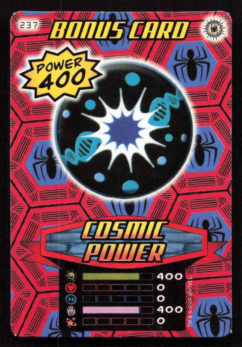 2008 Marvel Spider-Man Heroes & Villains - 237 Bonus Card - Cosmic Power