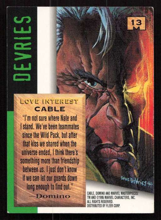 95 Marvel Masterpieces - 13 Cable