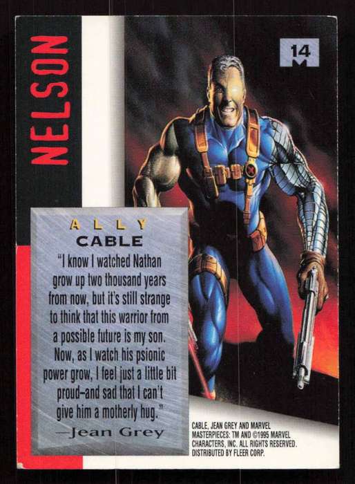 95 Marvel Masterpieces - 14 Cable