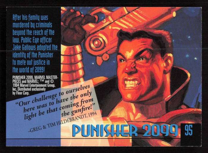 94 Marvel Masterpieces - 95 Punisher 2099