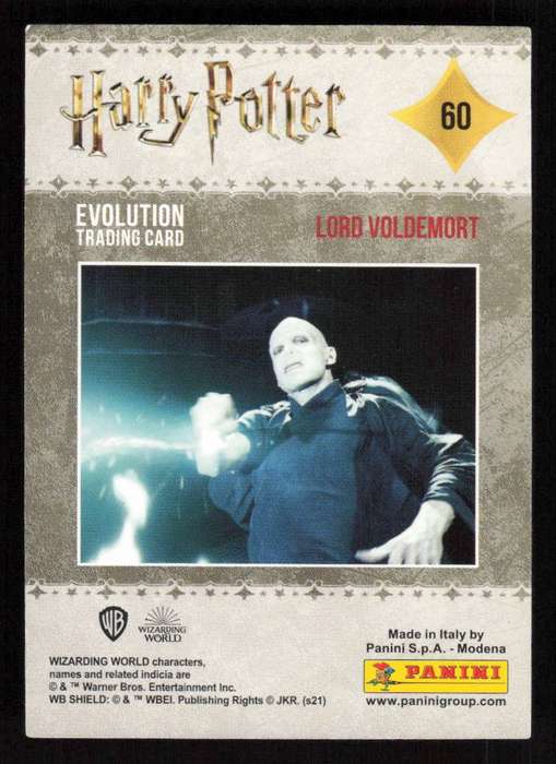 22 Panini Evolution Trading Cards - Harry Potter Card 60