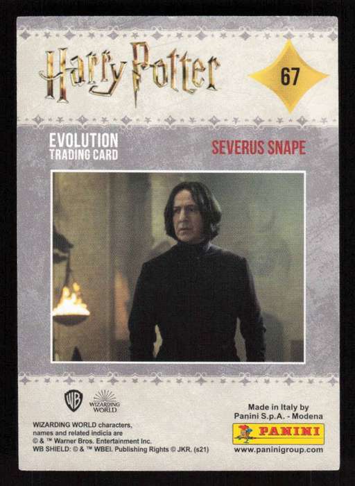 22 Panini Evolution Trading Cards - Harry Potter Card 67
