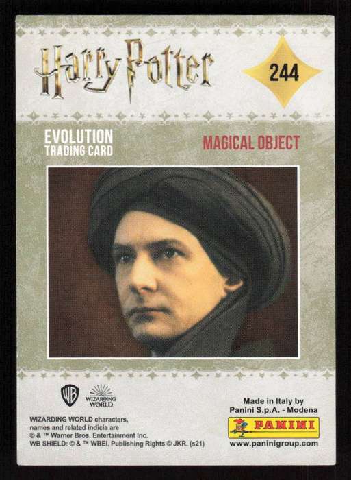 22 Panini Evolution Trading Cards - Harry Potter Card 244