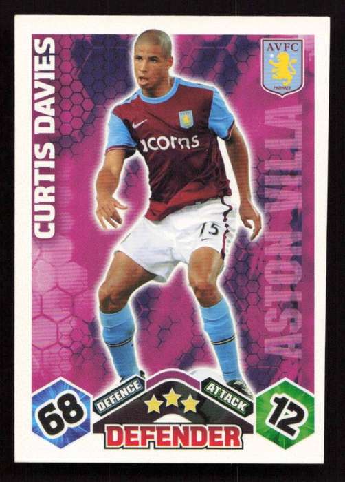 Topps Match Attax PL 2009/2010 - Aston Villa - Curtis Davies