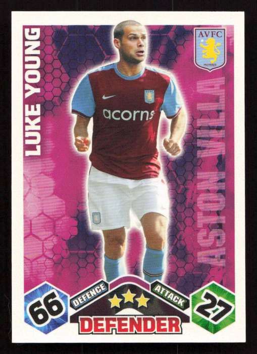 Topps Match Attax PL 2009/2010 - Aston Villa - Luke Young