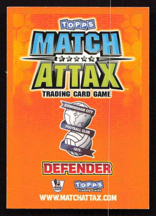 Topps Match Attax PL 2009/2010 - Birmingham City - Stephen Carr