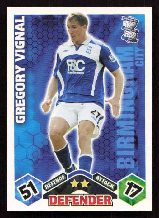 Topps Match Attax PL 2009/2010 - Birmingham City - Gregory Vignal