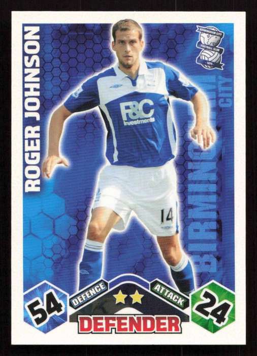 Topps Match Attax PL 2009/2010 - Birmingham City - Roger Johnson