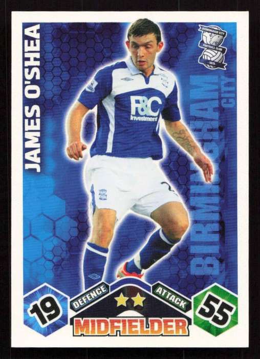 Topps Match Attax PL 2009/2010 - Birmingham City - James O'Shea