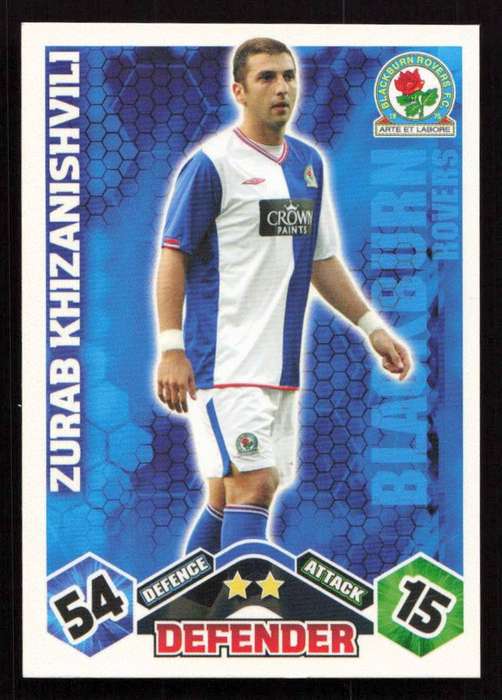 Topps Match Attax PL 2009/2010 - Blackburn Rovers - Zurab Khizanishvili