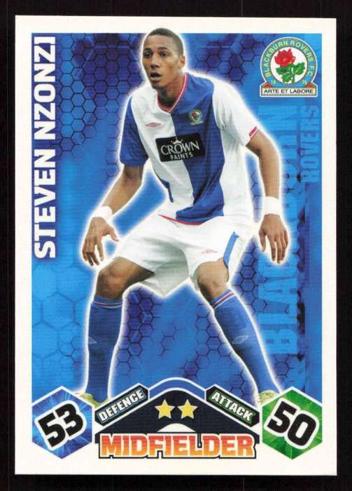 Topps Match Attax PL 2009/2010 - Blackburn Rovers - Steven Nzonzi