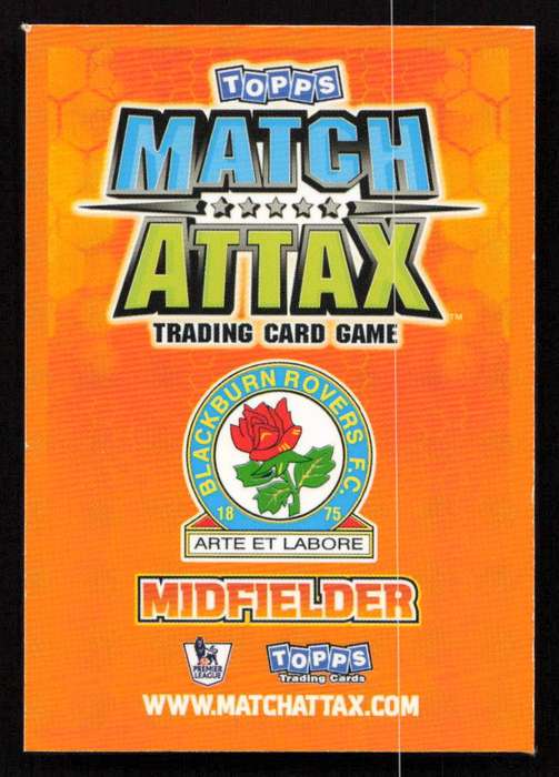Topps Match Attax PL 2009/2010 - Blackburn Rovers -  David Dunn