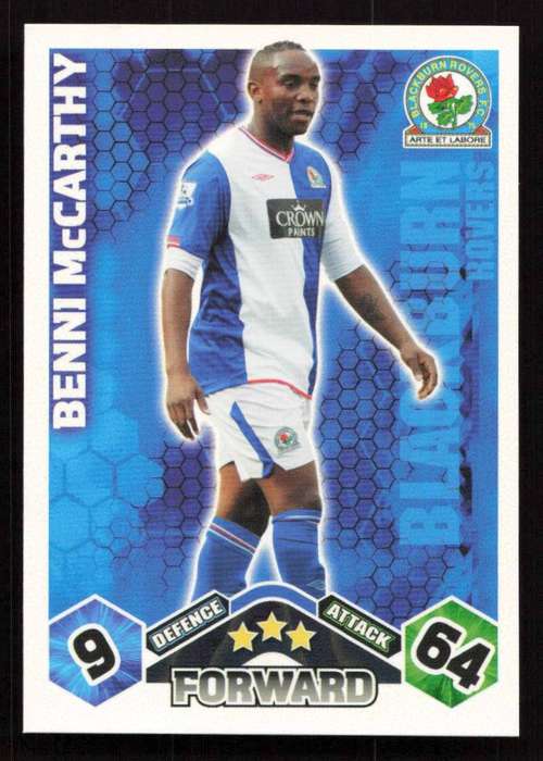 Topps Match Attax PL 2009/2010 - Blackburn Rovers - Benni McMarthy