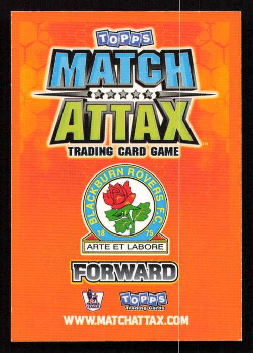 Topps Match Attax PL 2009/2010 - Blackburn Rovers - Benni McMarthy