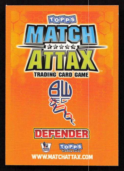 Topps Match Attax PL 2009/2010 - Bolton Wanderers - Zat Knight