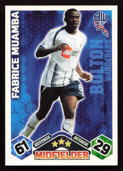 Topps Match Attax PL 2009/2010 - Bolton Wanderers - Fabrice Muamba