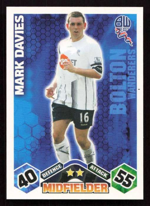 Topps Match Attax PL 2009/2010 - Bolton Wanderers - Mark Davies