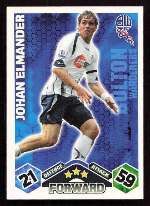 Topps Match Attax PL 2009/2010 - Bolton Wanderers - Johan Elmander