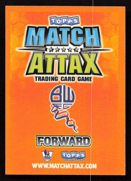 Topps Match Attax PL 2009/2010 - Bolton Wanderers - Johan Elmander