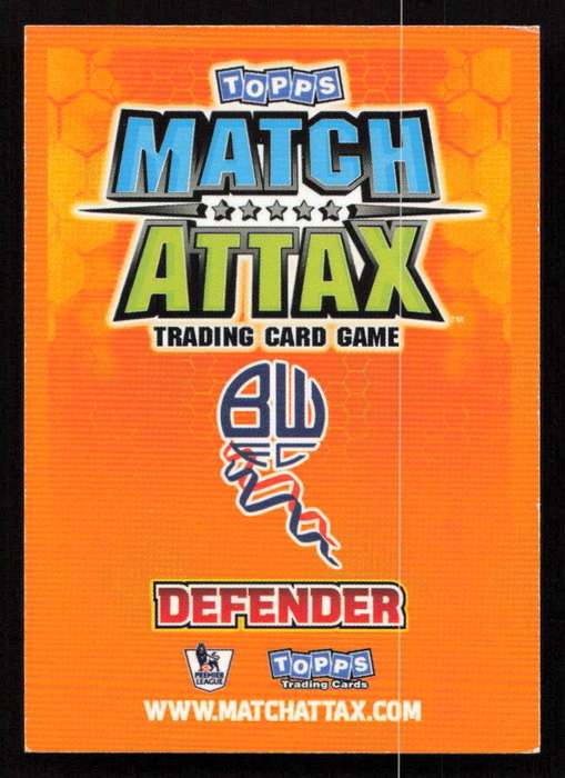 Topps Match Attax PL 2009/2010 - Bolton Wanderers - Gary Cahill