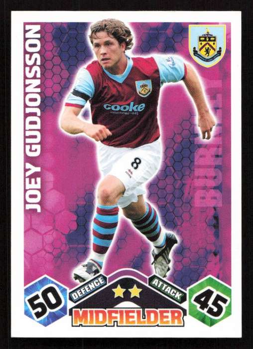 Topps Match Attax PL 2009/2010 - Burnley - Joey Gudjonsson