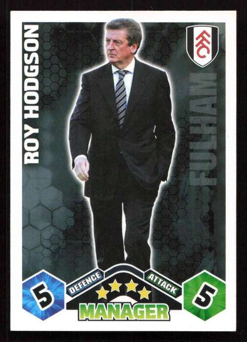 Topps Match Attax PL 2009/2010 - Fulham - Manager - Roy Hodgson