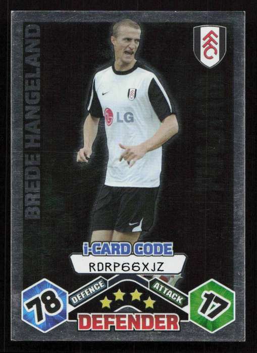 Topps Match Attax PL 2009/2010 - Fulham - Brede Hangeland