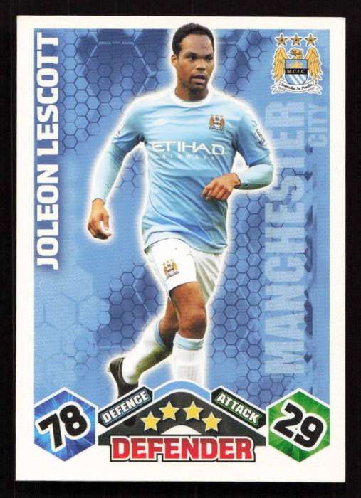 Topps Match Attax PL 2009/2010 - Manchester City - Joleon Lescott