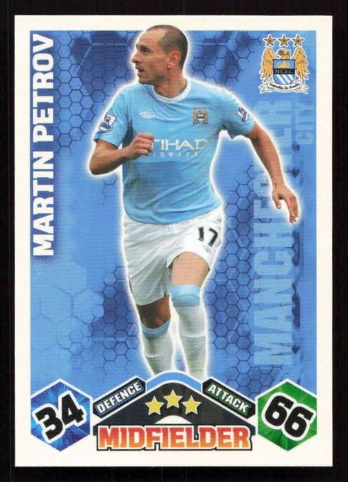Topps Match Attax PL 2009/2010 - Manchester City - Martin Petrov