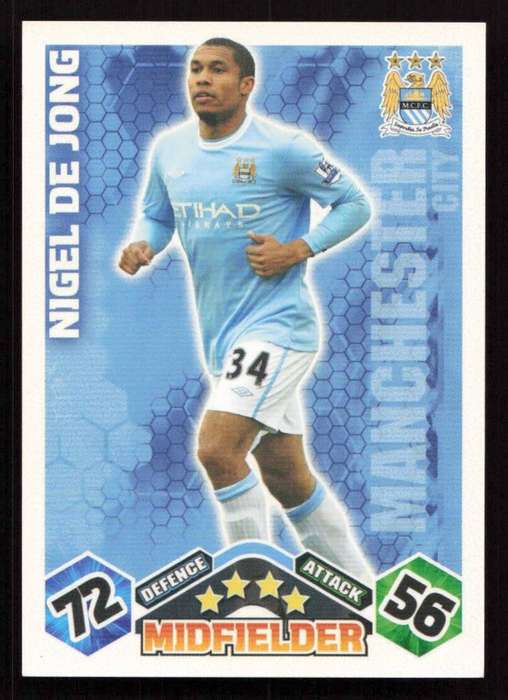 Topps Match Attax PL 2009/2010 - Manchester City - Nigel De Jong