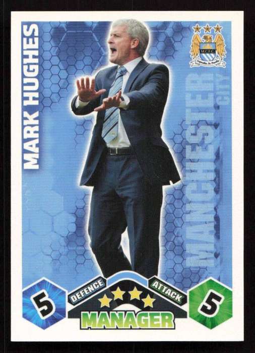 Topps Match Attax PL 2009/2010 - Manchester City - Manager - Mark Huges