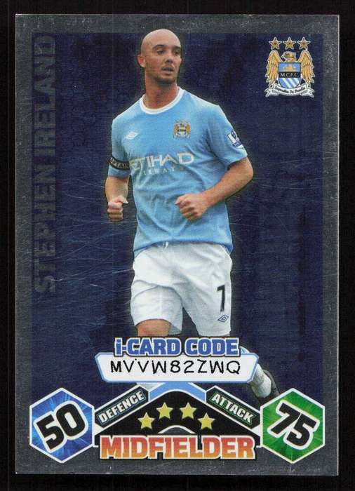 Topps Match Attax PL 2009/2010 - Manchester City - Stephen Ireland