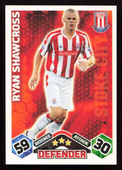 Topps Match Attax PL 2009/2010 - Stoke City - Ryan Shawcross
