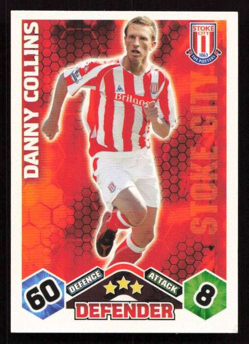 Topps Match Attax PL 2009/2010 - Stoke City - Danny Collins