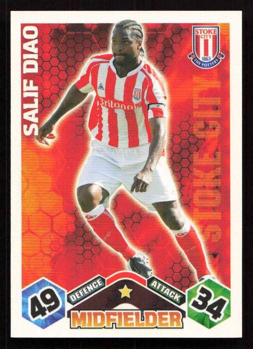 Topps Match Attax PL 2009/2010 - Stoke City - Salif Diao