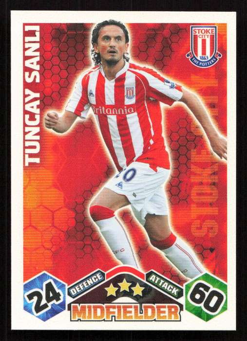 Topps Match Attax PL 2009/2010 - Stoke City - Yuncay Sanli