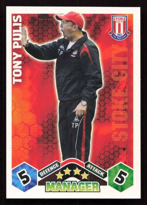 Topps Match Attax PL 2009/2010 - Stoke City - Manager - Tony Pulis