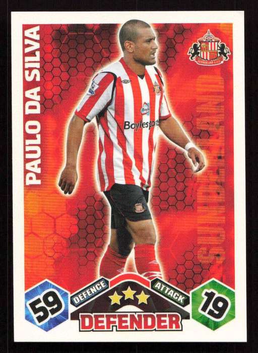 Topps Match Attax PL 2009/2010 - Sunderland - Paulo Da Silva