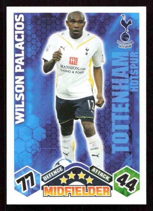 Topps Match Attax PL 2009/2010 - Tottenham Hotspur - Wilson Palacios