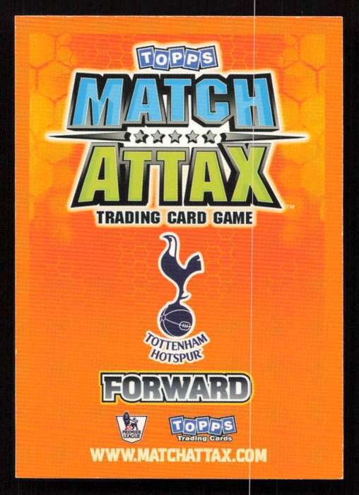 Topps Match Attax PL 2009/2010 - Tottenham Hotspur - Jermain Defoe