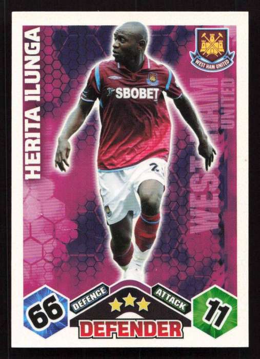 Topps Match Attax PL 2009/2010 - West Ham United - Herita Ilunga