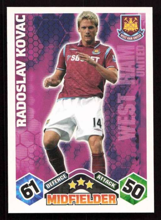 Topps Match Attax PL 2009/2010 - West Ham United - Radoslav Kovac