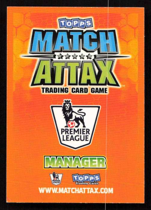 Topps Match Attax PL 2009/2010 - West Ham United - Manager- Gianfranco Zola